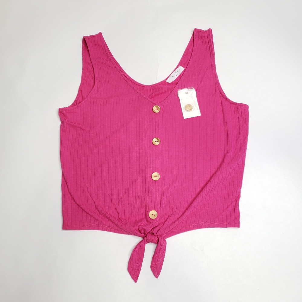 Elodie button up toe front tank top